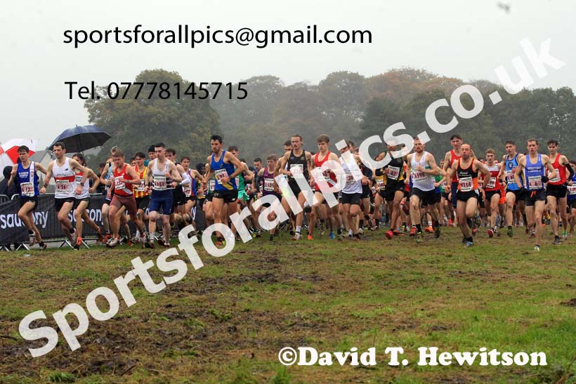 Senior Mens 2023 National Cross Country Relays, Berry Hill Park, Mansfield.  Photo: David T. Hewitson/Sports for All Pics